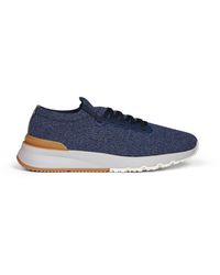 Brunello Cucinelli - Runners Denim Wool Knit - Lyst