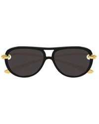 Bottega Veneta - Bottega Veneta Eyewear Bv1418S Aviator Sunglasses - Lyst