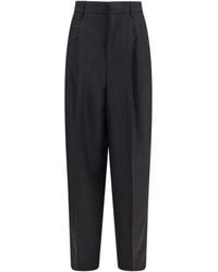 Ami Paris - Wide-Leg Tailored Pants Trousers - Lyst
