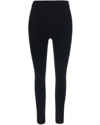Balenciaga - Leggings With Logo Lettering Viscose Trousers - Lyst