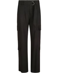MSGM - Belted Cargo Trousers - Lyst