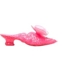 Melissa Rubber X Y. Project Flower Court Shoes in Pink Transparent ...