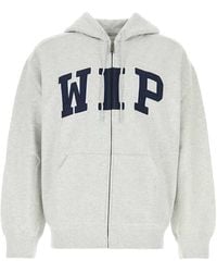 Carhartt - Melange Light Cotton Blend Hooded Wip Sweat Jacket - Lyst