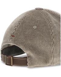 Brunello Cucinelli - Ribbed Baseball Cap - Lyst