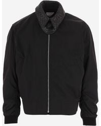 Bottega Veneta - Bomber Jacket Cotton-Blend Polyamide - Lyst