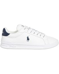 Polo Ralph Lauren - Heritage Court Leather Low Top Trainers - Lyst