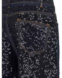 P.A.R.O.S.H. - Straight Jeans With Guff Sequins - Lyst