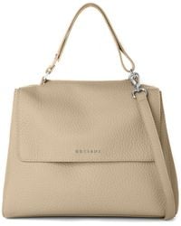 Orciani - Sveva Soft Medium Leather Shoulder Bag - Lyst