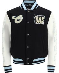 Off-White c/o Virgil Abloh - Varsity Star Logo Jacket - Lyst