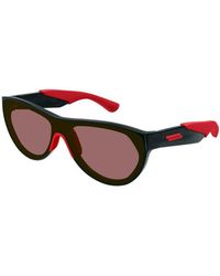 Bottega Veneta - Sunglasses Shield Full Rim, Shiny- Frame And Lens Bv1234S004 - Lyst