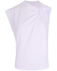 Isabel Marant - Asymmetric Twist Detail T-Shirt - Lyst
