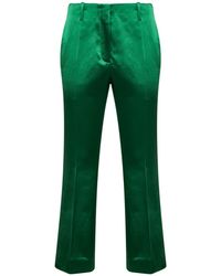 Dries Van Noten - Satin Bootcut Trousers - Lyst