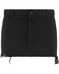 Balenciaga - Wool Mini Skirt - Lyst