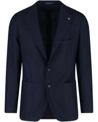 Tagliatore - Virgin Wool Single-Breasted Blazer - Lyst