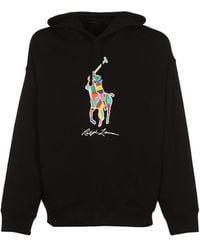 Polo Ralph Lauren - Signature Logo Embroidered Hooded Sweatshirt - Lyst