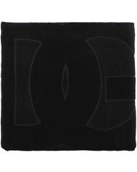 Dolce & Gabbana - Dg Monogram Jacquard Cotton Beach Towel - Lyst