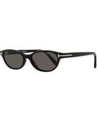 Tom Ford - Chloe-02 Oval Sunglasses Tf1310 01A 52Mm Ft1310 Plastic (Acetate) - Lyst