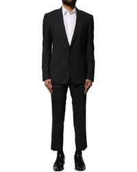 Dolce & Gabbana - Black Wool 2 Piece Single Breasted Suit - Lyst