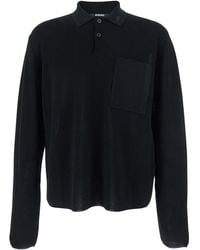 Jacquemus - Polo Shirt With Tone-On-Tone Logo On Front - Lyst
