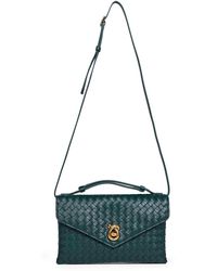 Bottega Veneta - Emerald Knot Lock Crossbody Bag - Lyst