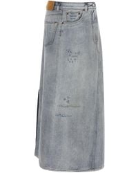 MM6 by Maison Margiela - Asymmetrical Construction Skirt Cotton - Lyst