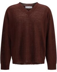 Our Legacy - V-Neck Sweater Linen; Cotton - Lyst