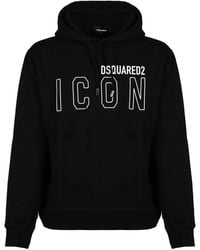 DSquared² - Hooded Sweatshirt With Icon Print - Lyst