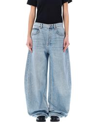 Alexander Wang - Oversized Rounded Low Rise Jeans - Lyst