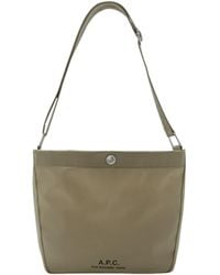 A.P.C. - Shoulder Bag Journal Small Khaki Jaa Polyester - Lyst