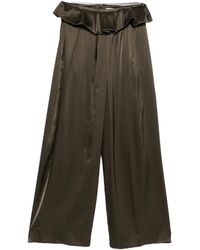 KHAITE - Pantalon Kira Dark Trousers - Lyst