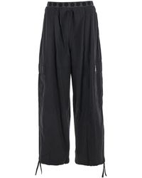 KENZO - 'Boke Flower 2.0' Pants With Flowers Embellishmed Waist And Logo Patch On The Pocket - Lyst