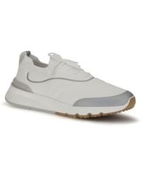 Brunello Cucinelli - Techno Cotton Knit Sneakers Runners - Lyst