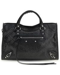 Balenciaga - Black Lamb Ovis Aries Aries Handbag - Lyst