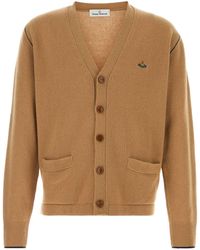 Vivienne Westwood - Camel Wool Blend Alex Cardigan - Lyst