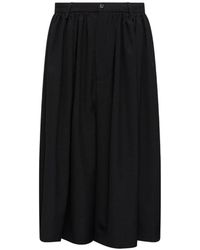 MM6 by Maison Margiela - Gathered Pleated Shorts - Lyst