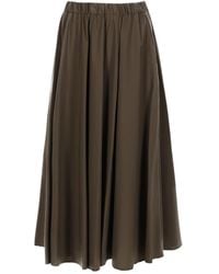 Aspesi - Skirt Poplin Midi Cotton - Lyst