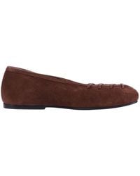 Alohas - Bumi Suede Leather Ballet Flats Altezza Tacco 1 Cm Flat Shoes - Lyst