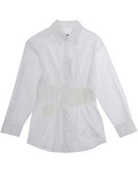 MM6 by Maison Margiela - Shirt With Pointed Collar, Cotton - Lyst