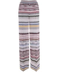 Missoni - Zig Zag Viscose Trousers - Lyst