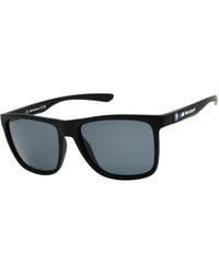 BMW - Sunglasses Rectangle Full Rim, Matte Frame And Smoke Polarized Lens Bs001502D - Lyst