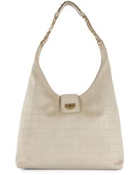 Elisabetta Franchi - Hobo Bag Suede Shell: Polyester Shoulder - Lyst