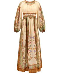 Zimmermann - Indra Elasticated Waist Maxi Dress - Lyst