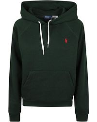 Ralph Lauren - Logo Embroidered Drawstring Hoodie - Lyst