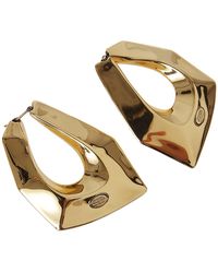 Alexander McQueen - 'modernist' Brass Earrings, - Lyst