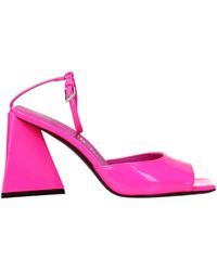 The Attico - Ankle Strap Heeled Sandal - Lyst