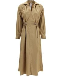 Max Mara - Beige Cotton Casual Dress - Lyst