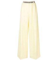 Stella McCartney - Logo Wool Pants - Lyst