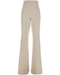 Sportmax - Flared Pants Tech Fabric Polyamide Trousers - Lyst