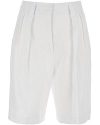 Le Plain - Bermuda With Front Pleates - Lyst