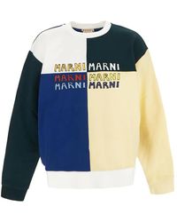 Marni - Puzzle Logo Brushed Sweatshirt - Lyst